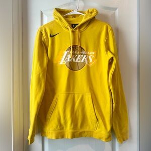 Nike Los Angeles Lakers Yellow Hoodie Men’s Medium NBA Pullover Sweatshirt